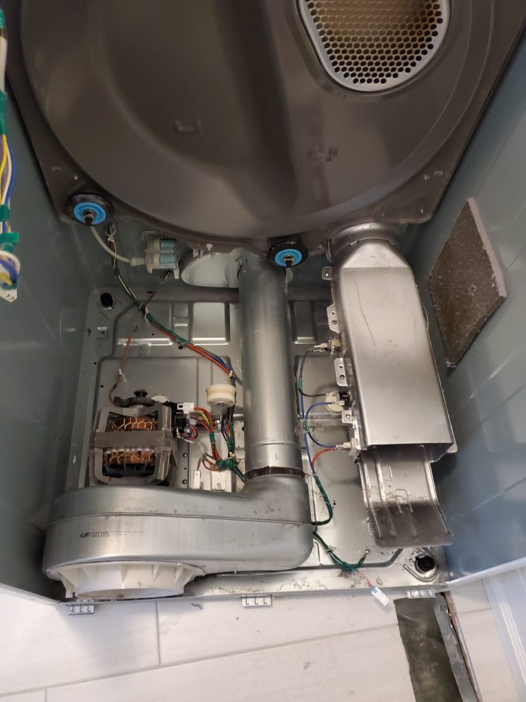 interior of a dryer - dryer repair toronto