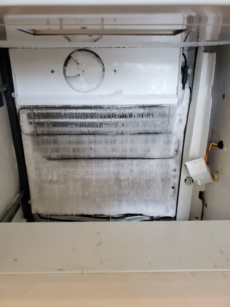 refrigerator frozen coils - refrigerator repair toronto