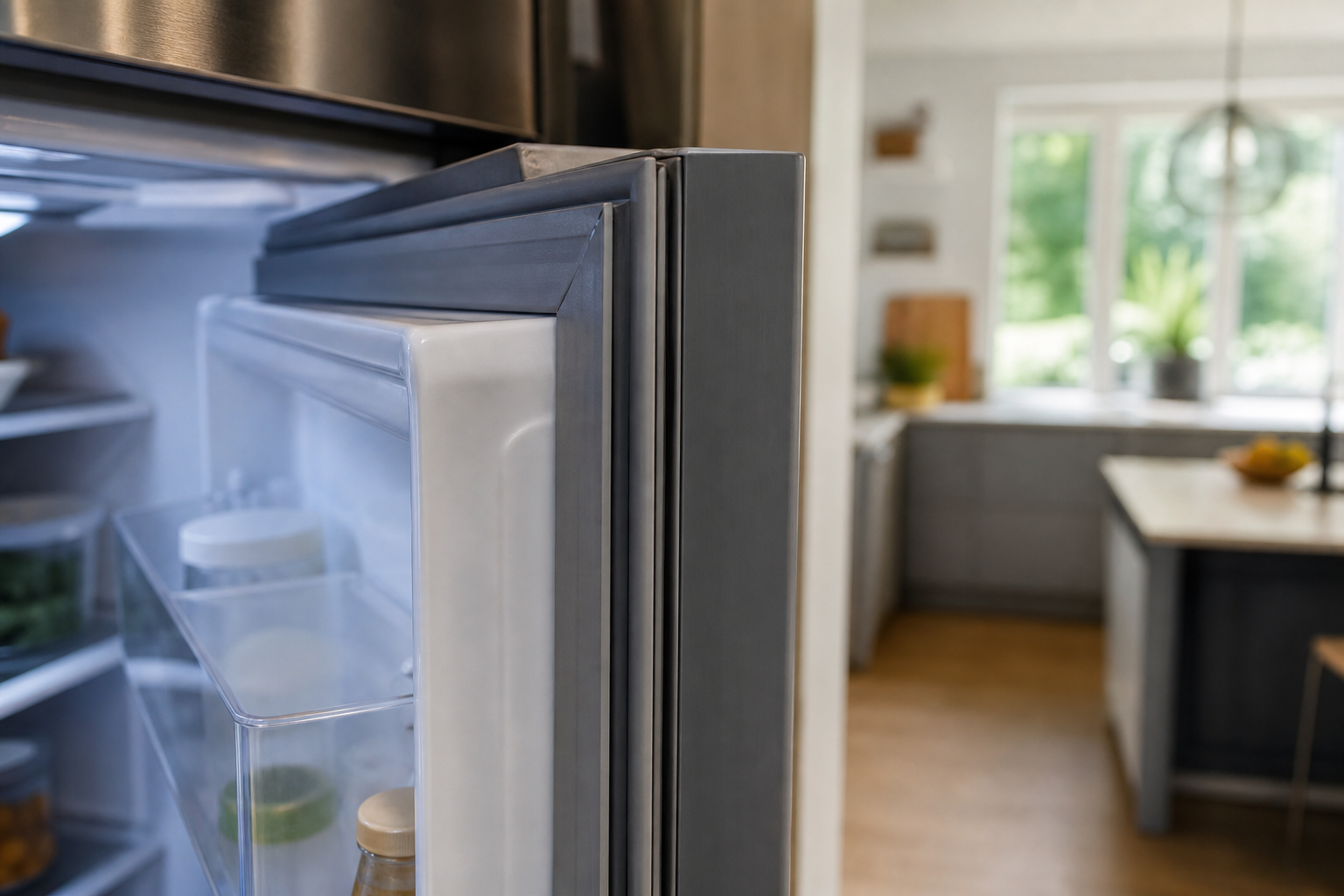Refrigerator door gasket seal