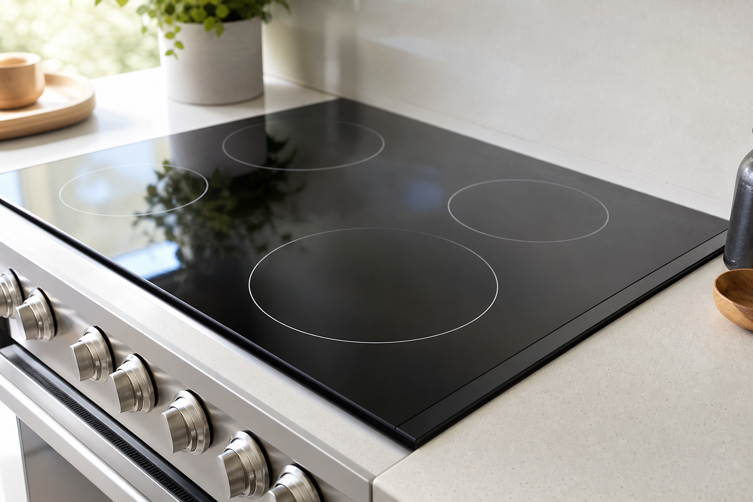 Glass ceramic cooktop surface